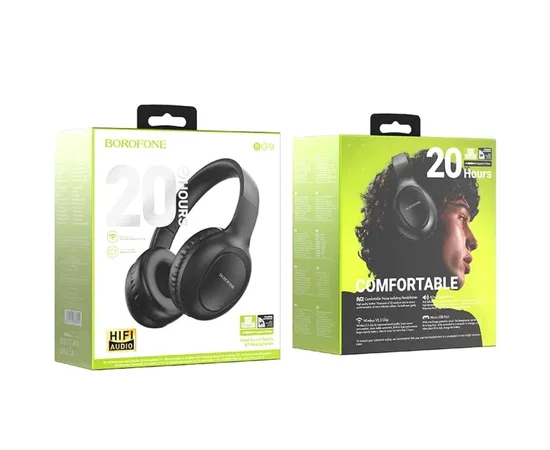 Bluetooth наушники BOROFONE BO19 Черный