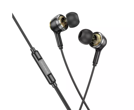 Навушники Borofone BM90 Miller universal (3.5mm/1.2m) Black