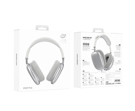 Накладные беспроводные наушники BOROFONE BO22 Plus Elegant Silver