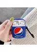 Силиконовый футляр Can для наушников AirPods2 Пепси / Синий