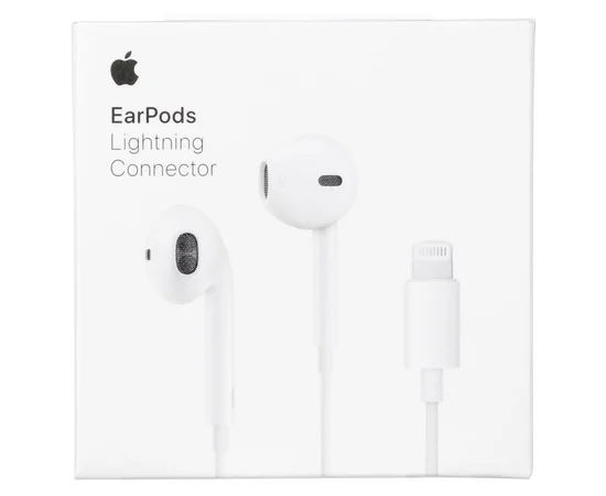 Навушники EarPods with Mic Lightning MMTN2ZM/A (AAA) (box) Білий