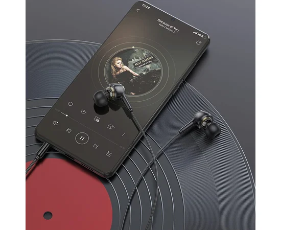 Навушники Borofone BM90 Miller universal (3.5mm/1.2m) Black