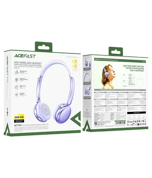Накладные беспроводные наушники Acefast H8 ANC Purple