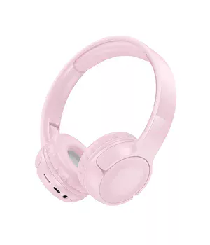 Накладні бездротові навушники BOROFONE BO32 Show Pink