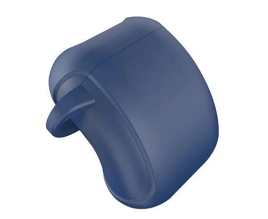 Силіконовий футляр Armor з карабіном для Airpods Синій