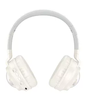 Накладные беспроводные наушники Hoco W50 Cute fun Milky White