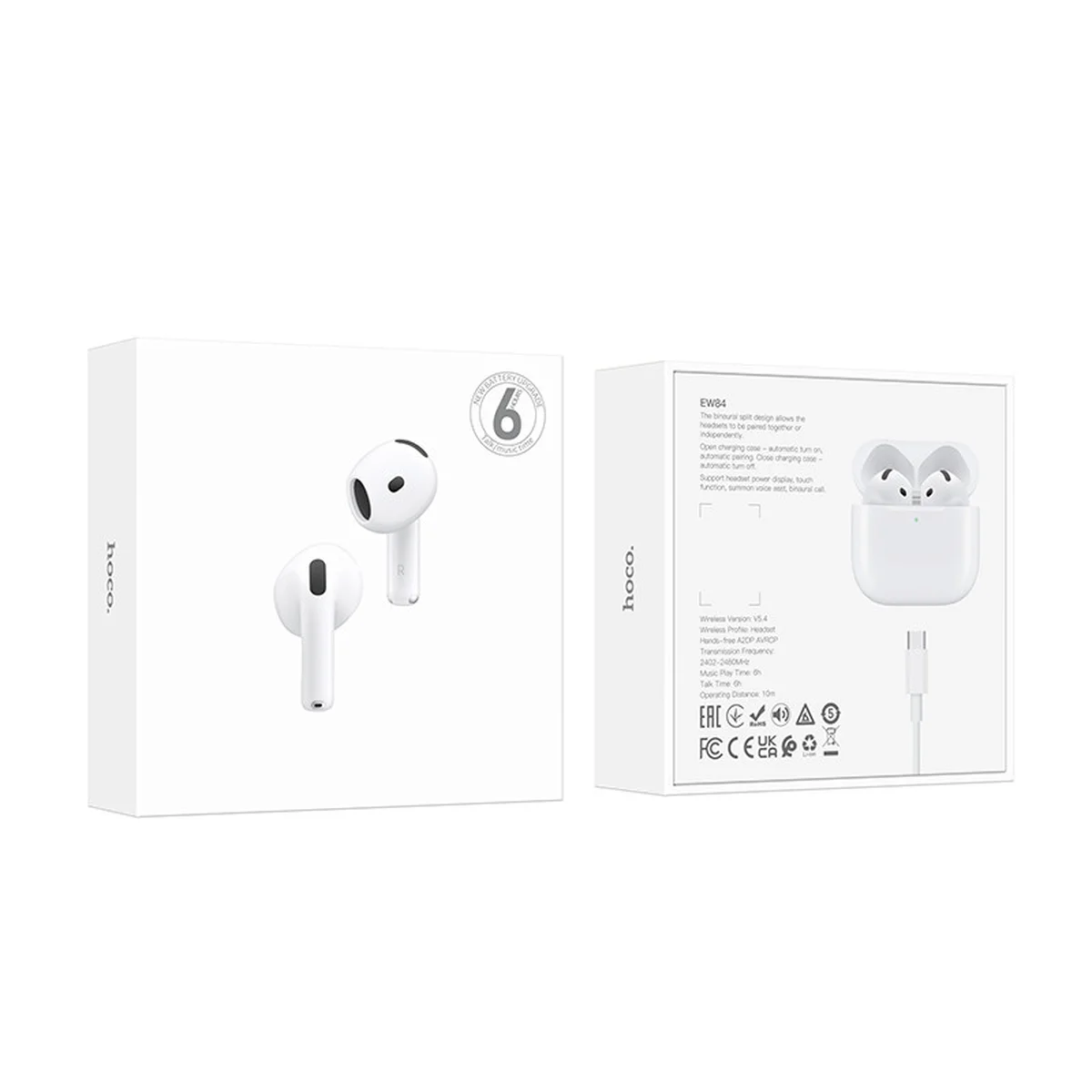 Беспроводные TWS наушники Hoco EW84 White