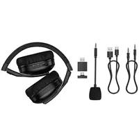 Накладні бездротові навушники Hoco W114 Magic +3.5mm+2.4G Black