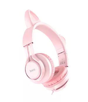 Навушники Hoco W36 Cat ear Pink