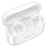 Беспроводные TWS наушники Borofone BW95 Cancion clip-on White