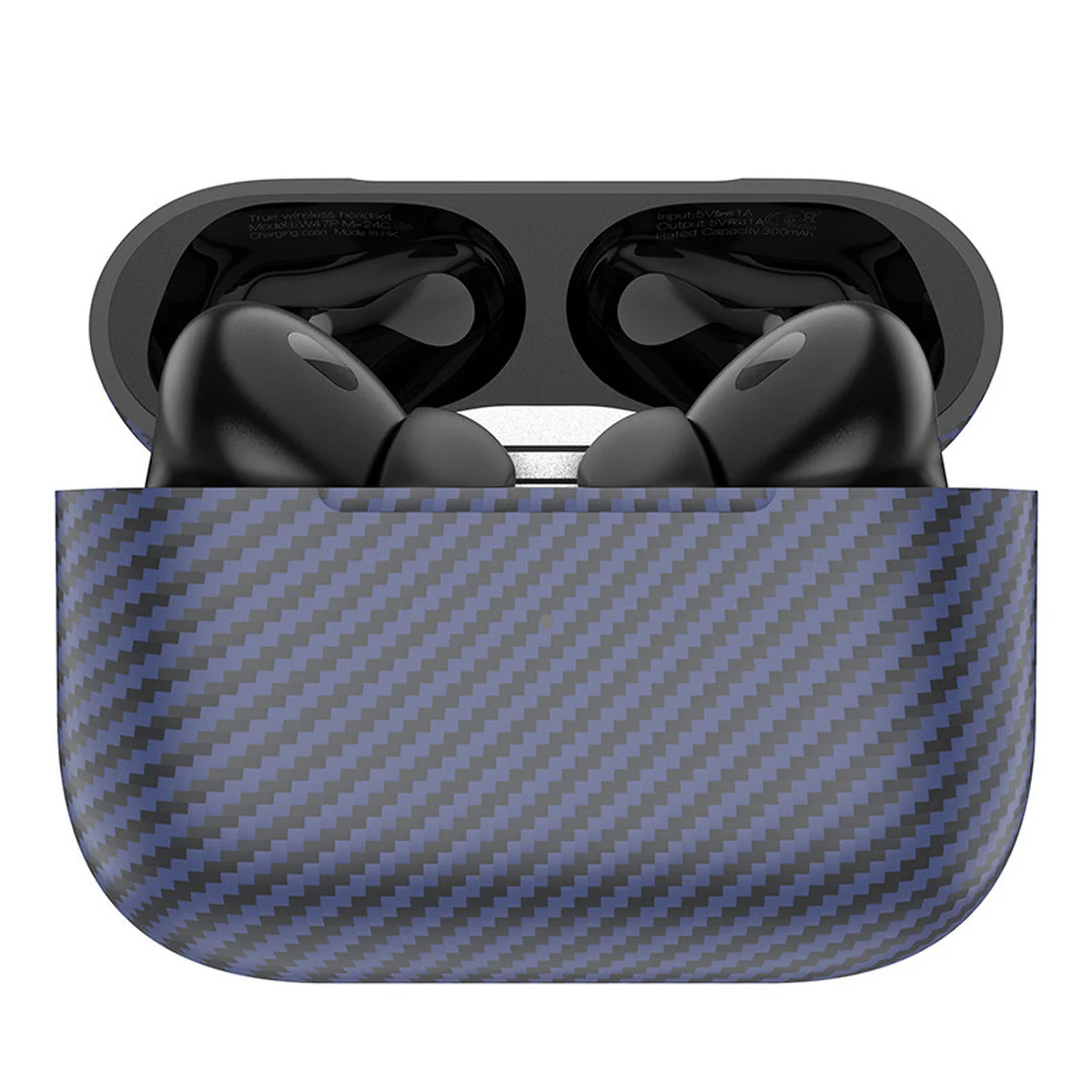 Беспроводные TWS наушники Hoco EW47 Plus (carbon fiber pattern version) Blue