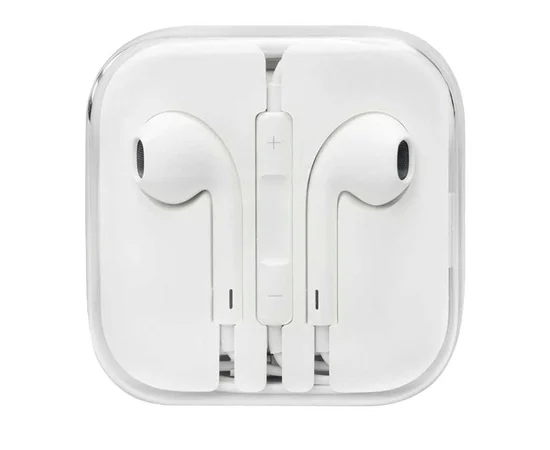 Наушники EarPhones с пультом дистанционного управления и микрофоном 3.5mm Белый