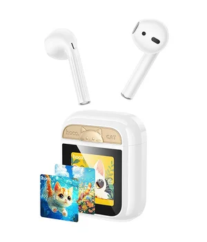 Беспроводные TWS наушники Hoco EW86 Cat White