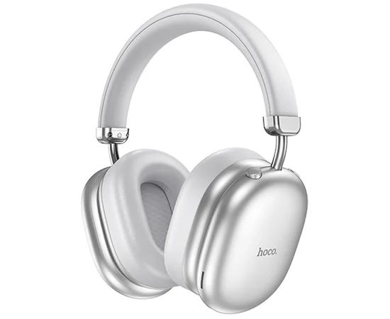 Накладні бездротові навушники Hoco W35 Max Auspicious ANC Silver