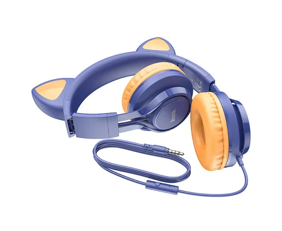 Наушники Hoco W36 Cat ear Midnight Blue
