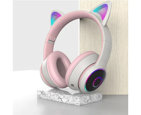 Bluetooth наушники Tucci K26 Белый / Розовый