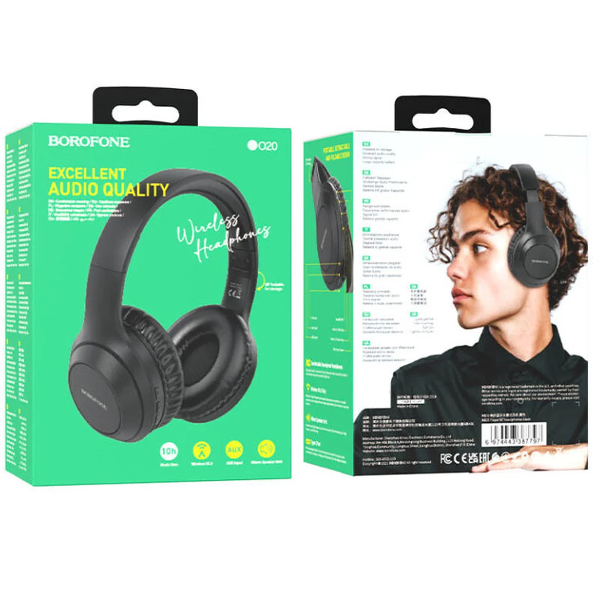 Bluetooth навушники BOROFONE BO20 Black