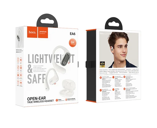 Беспроводные TWS наушники Hoco EA6 Melody Milky White