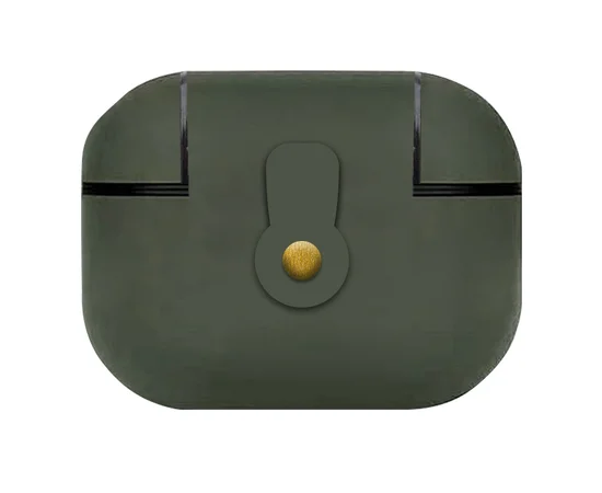 Футляр для навушників AirPods Pro з карабіном Зелений