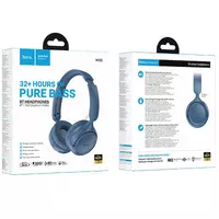 Накладні бездротові навушники Hoco W66 Wave Blue