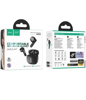 Беспроводные TWS наушники Hoco EQ33 Gem (App) Black