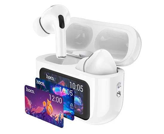 Беспроводные TWS наушники Hoco EW72 Lite Soar with Touch Screen White