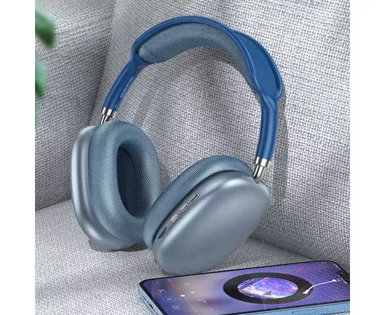 Накладні бездротові навушники BOROFONE BO22 Elegant Blue