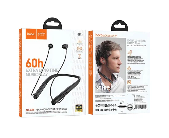 Bluetooth наушники Hoco ES73 Dynastic neck-mounted Black