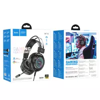 Накладні навушники Hoco W110 Resource (USB+3.5mm/2m) Black