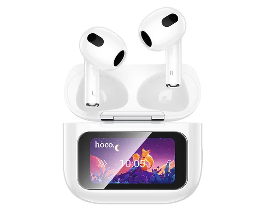 Беспроводные TWS наушники Hoco EW81 Elegant with Touch Screen ANC White