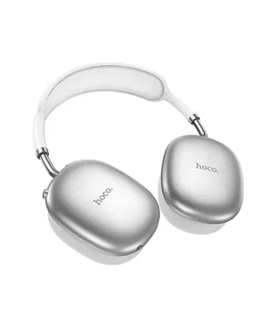 Накладні бездротові навушники Hoco W55 Plus Happiness ANC noise reduction Silver