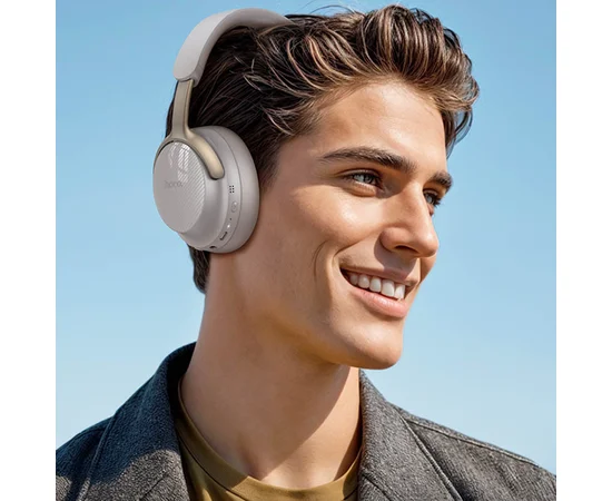 Накладные беспроводные наушники Hoco W53 Plus Tone ANC Gray