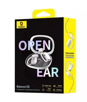 Бездротові навушники TWS Baseus Eli Fit OS Open-Ear (A00073200) Moon White