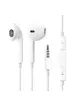 Наушники EarPhones с пультом дистанционного управления и микрофоном 3.5mm Белый
