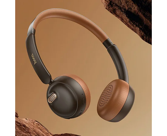 Накладні бездротові навушники Hoco W62 Verso retro Brown