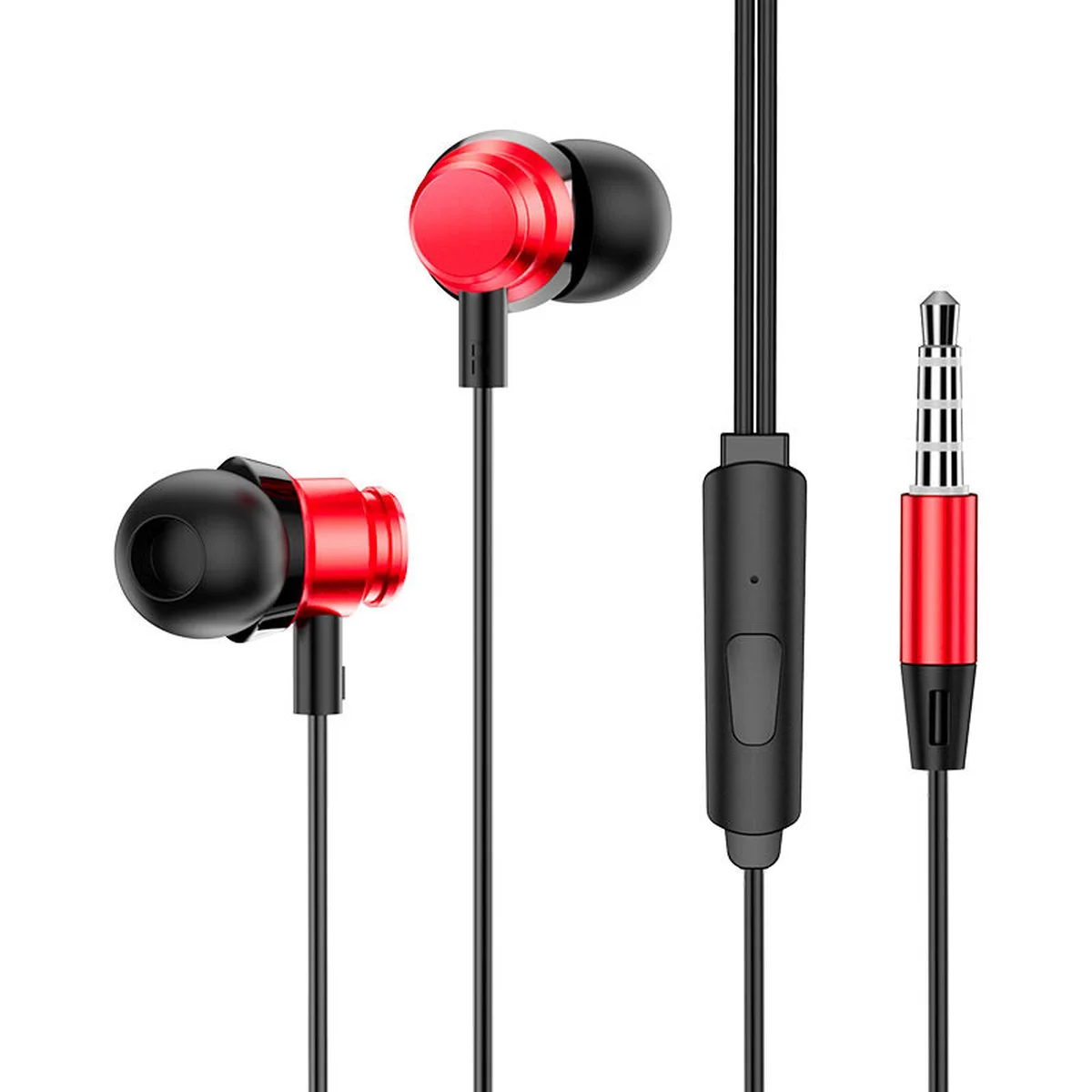 Наушники Borofone BM62 Prosperity universal Midnight red