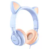 Навушники Hoco W36 Cat ear Dream Blue