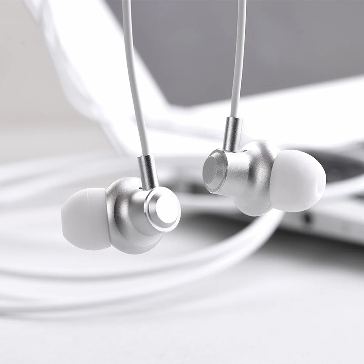 Стерео Наушники Hoco M44 Magic Sound Серебряный