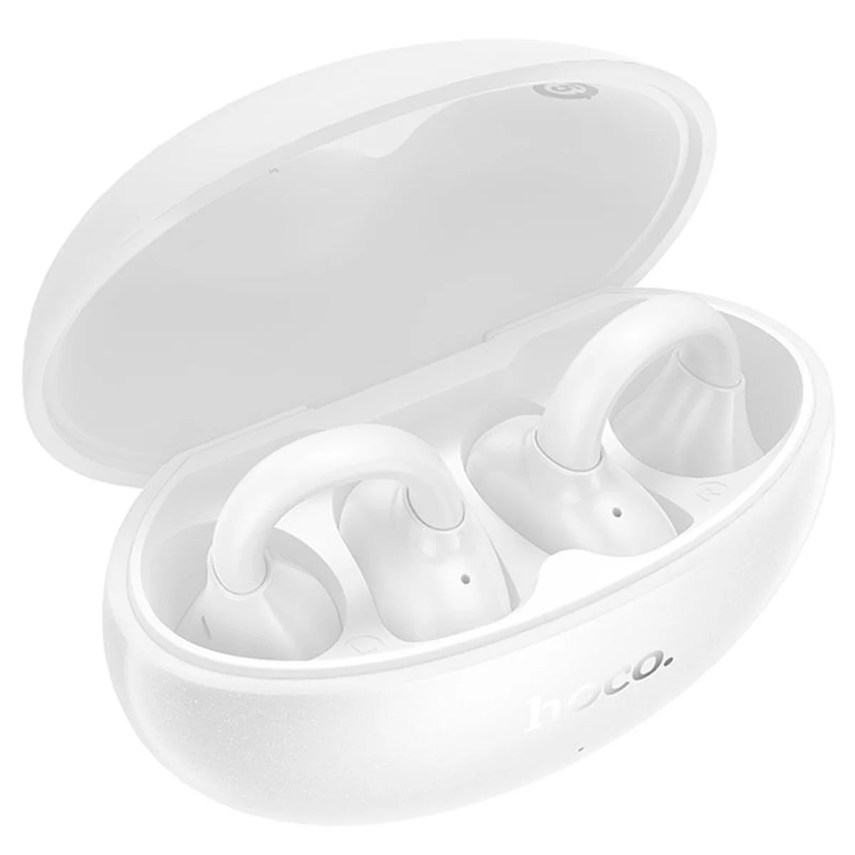 Беспроводные TWS наушники Hoco EA8 Warm clip-on (App) White