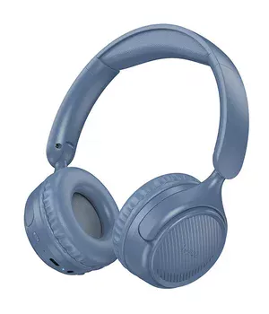 Накладні бездротові навушники Hoco W66 Wave Blue