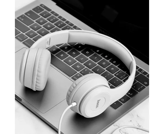 Bluetooth гарнітура Hoco W21 Сірий