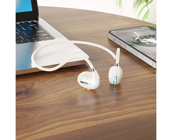 Bluetooth Наушники Hoco ES68 Musical air conduction Cloudy white