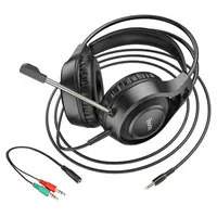 Накладные наушники Hoco W106 Tiger (3.5mm+3.5mm/1.8m) Black