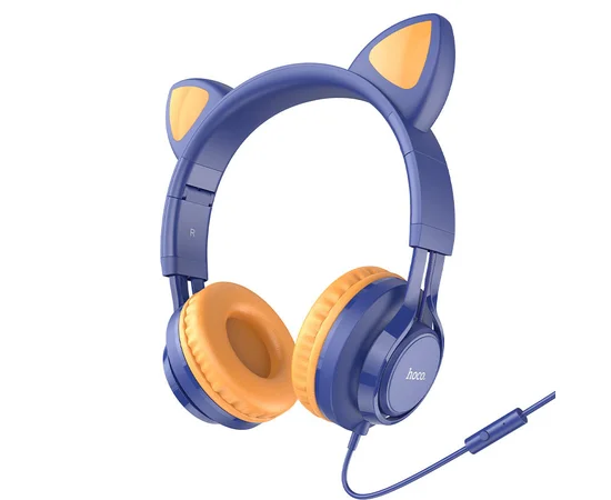 Наушники Hoco W36 Cat ear Midnight Blue