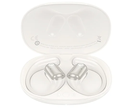Беспроводные TWS наушники Hoco EA6 Melody Milky White