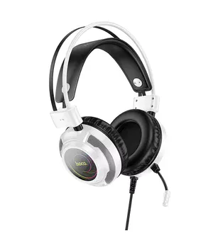 Накладні навушники Hoco W110 Resource (USB+3.5mm/2m) White
