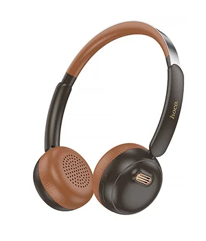 Накладні бездротові навушники Hoco W62 Verso retro Brown
