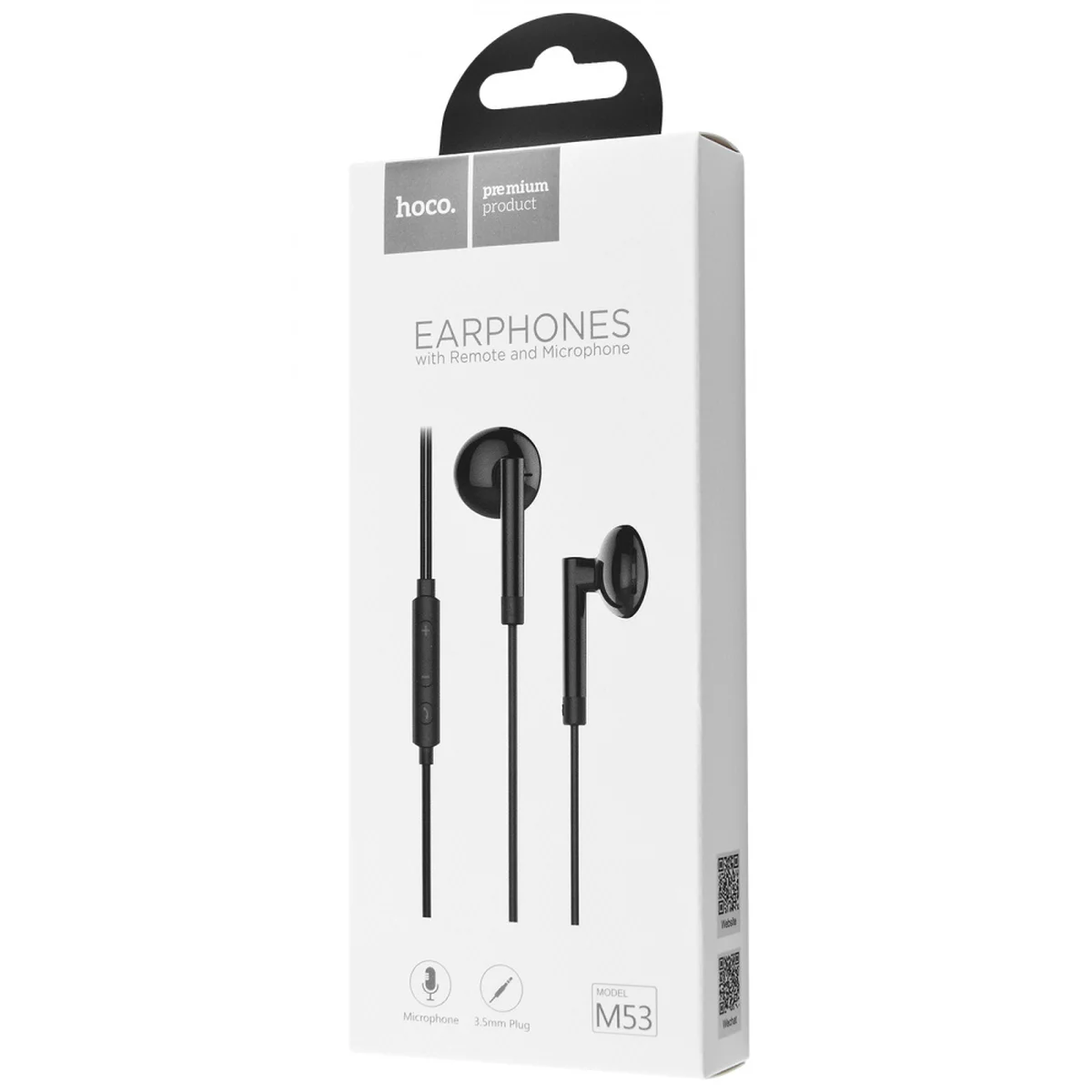 Стерео Наушники Hoco M53 Exquisite Sound With Microphone Черный