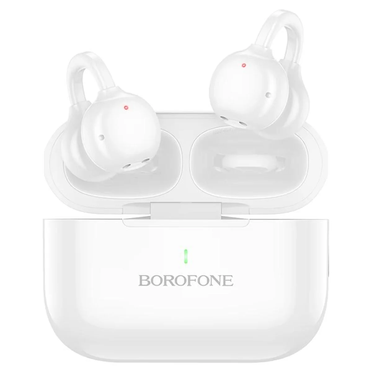 Беспроводные TWS наушники Borofone BW95 Cancion clip-on White