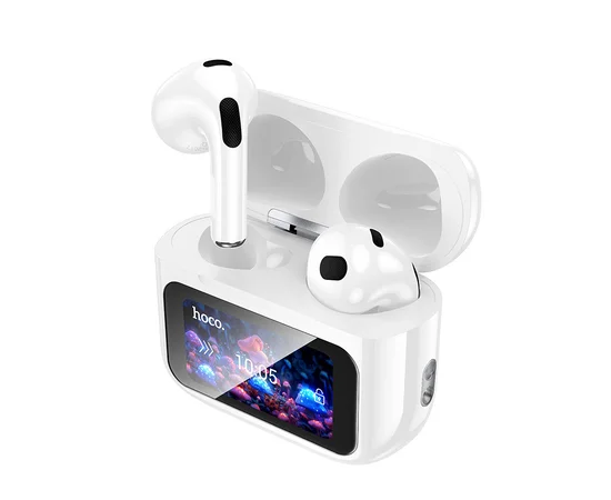 Беспроводные TWS наушники Hoco EW81 Elegant with Touch Screen ANC White